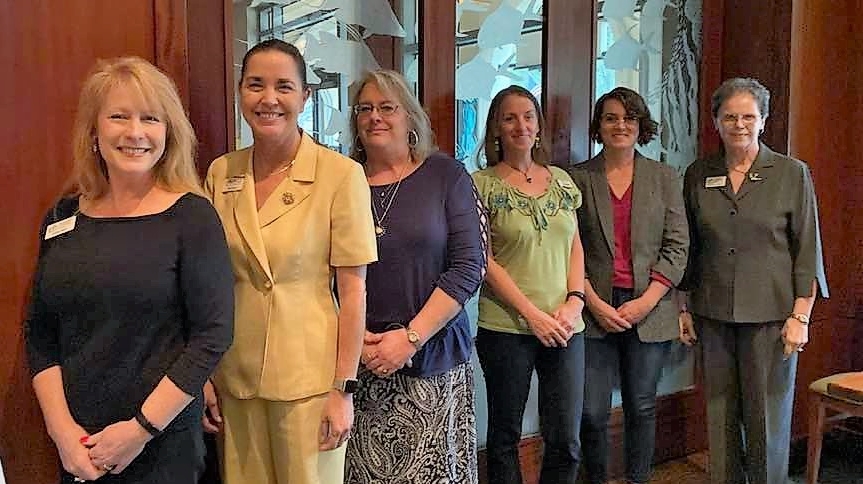2022-2023 Officers: President, Kristin Smith; President-Elect, Tami Simms; 1st VP, Jerri Evans; 2nd VP, Janine Duffy; Secretary, Amanda Cummins; Treasurer, Sheila Barry-Oliver
